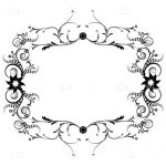 Black and White Floral Background